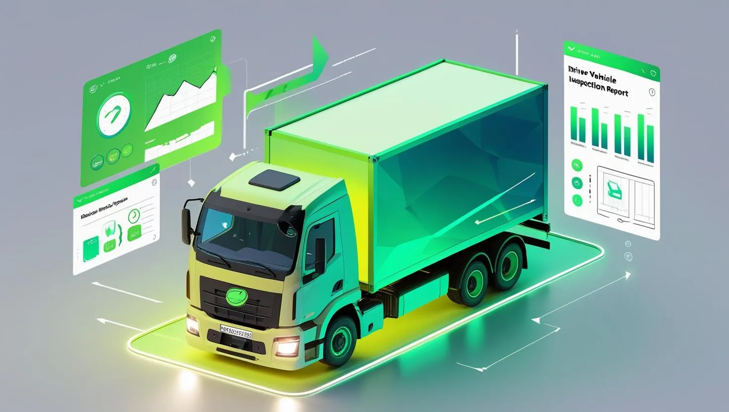 Digital truck with inspection dashboard